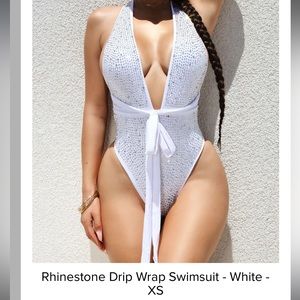 Rhinestone bathing suit new with tags
